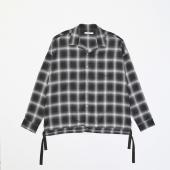 BIG RAYON CHECK SHIRTS *ブラック*