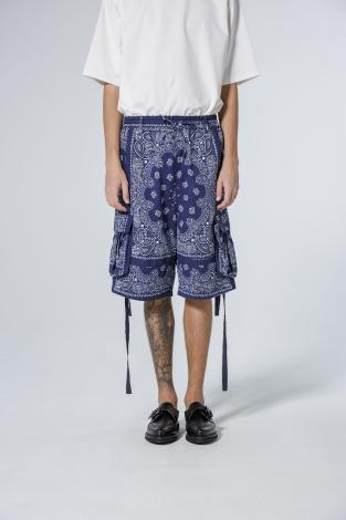 ×HAV-A-HANK / PAISLEY SHORTS *ネイビー*