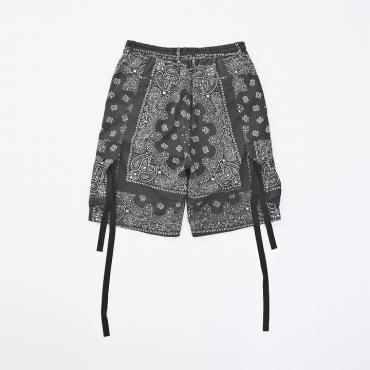 ×HAV-A-HANK / PAISLEY SHORTS *ブラック*