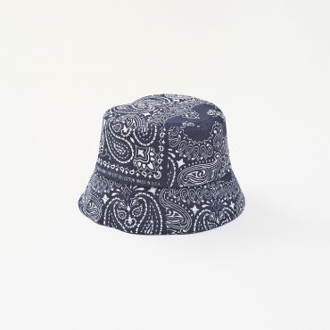 ×HAV-A-HANK×CA4LA / PAISLEY BUCKET HAT *ネイビー*