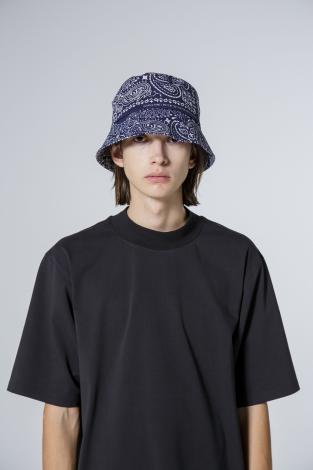 ×HAV-A-HANK×CA4LA / PAISLEY BUCKET HAT *ネイビー*