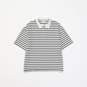 BORDER POLO SHIRTS *ホワイト*