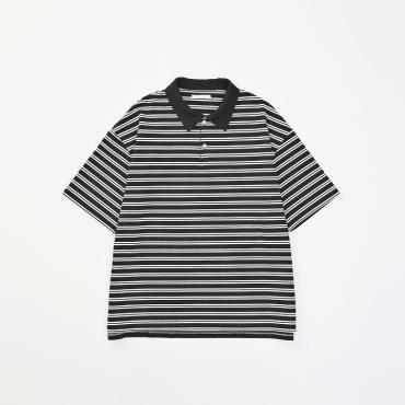 BORDER POLO SHIRTS *ブラック*