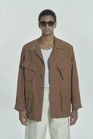 FATIGUE SHIRT JACKET *BROWN*