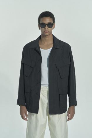 FATIGUE SHIRT JACKET *BLACK*
