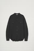 RAYON SILK SHIRT *BLACK*