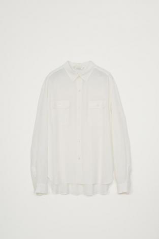 RAYON SILK SHIRT *WHITE*