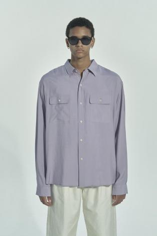 RAYON SILK SHIRT *LAVENDER*