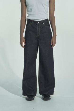 ×HAGUN / OW WIDE PIPE DENIM PANTS *BLUE*