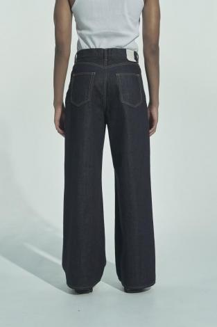 ×HAGUN / OW WIDE PIPE DENIM PANTS *BLUE*
