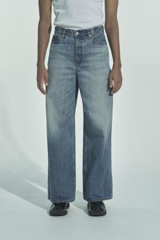 ×HAGUN / WIDE PIPE DENIM PANTS *BLUE*