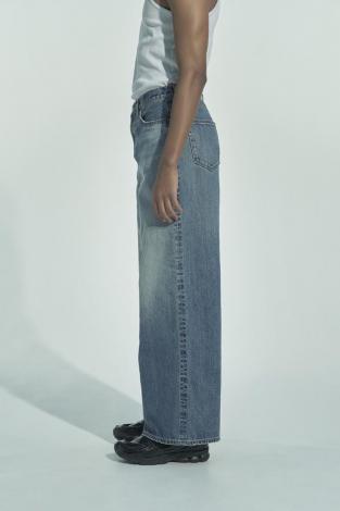×HAGUN / WIDE PIPE DENIM PANTS *BLUE*