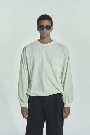 L/S NYLON TEE *WHITE*