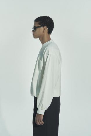 L/S NYLON TEE *WHITE*