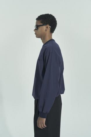 L/S NYLON TEE / NAVY