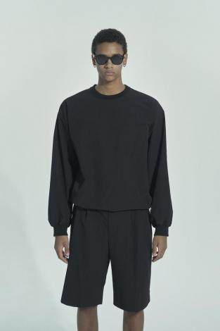 L/S NYLON TEE *BLACK*