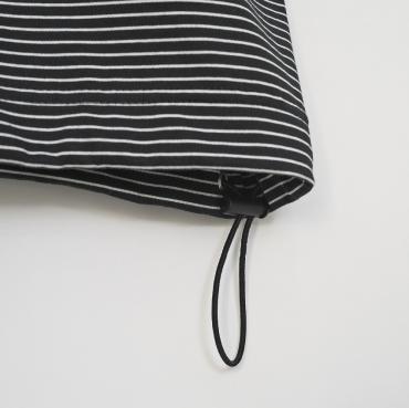 BORDER POLO SHIRT *BLK×WHT*