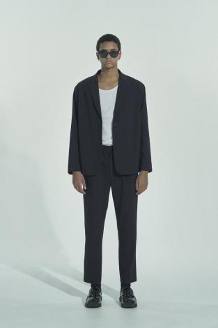 ANKLE EASY SLACKS *NAVY*