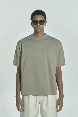 BASIC POCKET TEE *BEIGE*