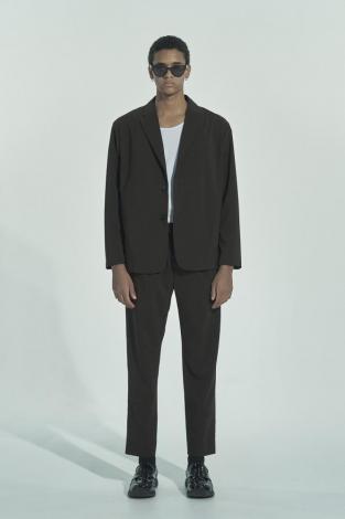 ANKLE EASY SLACKS *BROWN*