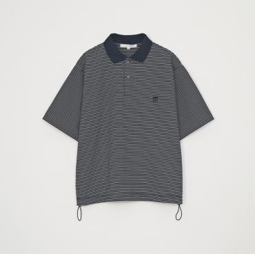 BORDER POLO SHIRT *NVY×WHT*