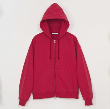 SHORT ZIP PARKA *RED*