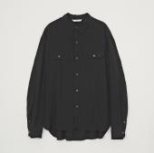 RAYON SILK SHIRT *BLACK*