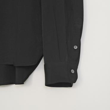 RAYON SILK SHIRT *BLACK*