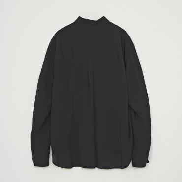 RAYON SILK SHIRT *BLACK*
