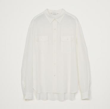 RAYON SILK SHIRT *WHITE*