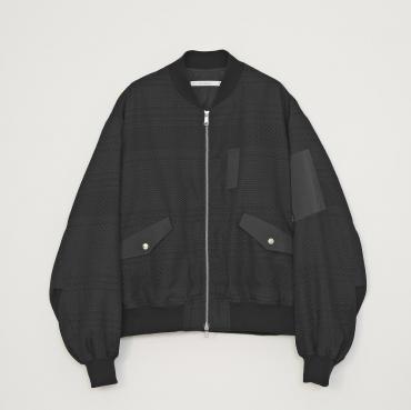 CHECK MA-1 JACKET *BLACK*