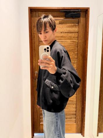 CHECK MA-1 JACKET *BLACK*