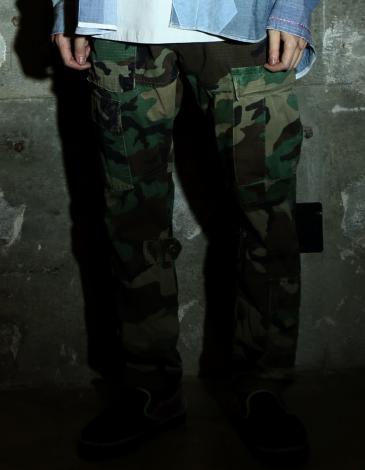 RE-MAKE CAMO PANTS *ウッドランドカモ*