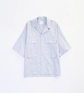 STRIPE MILITARY SHIRTS *サックス*