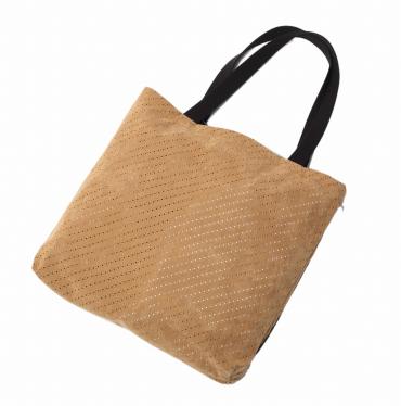 PUNCHING FEKE SUEDE TOTE BAG *ベージュ*