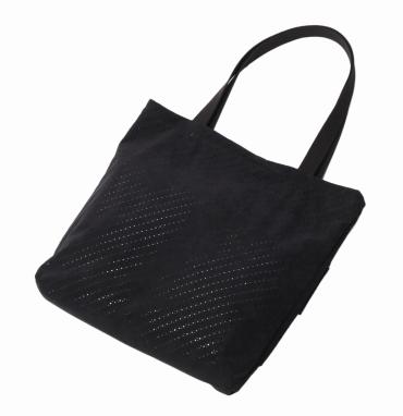 PUNCHING FEKE SUEDE TOTE BAG *ブラック*