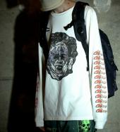 PSYCO DINNER L/S TEE *ホワイト*