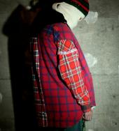 RE-MAKE NEL CHECK SHIRTS *レッド系チェック*