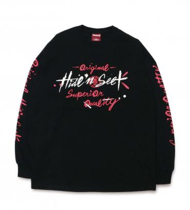 HIDEANDSEEKxTENDERLOIN L/S TEE *ブラック*