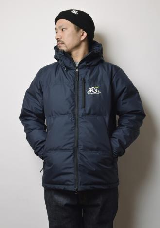 BCxNANGA 3LAYER HOODED DOWN JACKET *ネイビー*