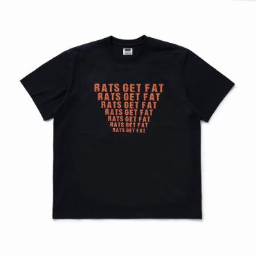 RATS GET FAT TEE *ブラック*