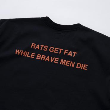 RATS GET FAT TEE *ブラック*