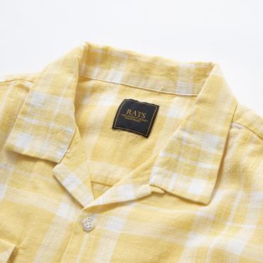 YELLOW CHECK SHIRT *イエロー*