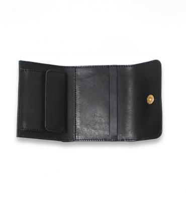 LEATHER FOLDED WALLET *ブラック*