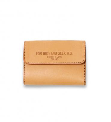 LEATHER FOLDED WALLET *ベージュ*